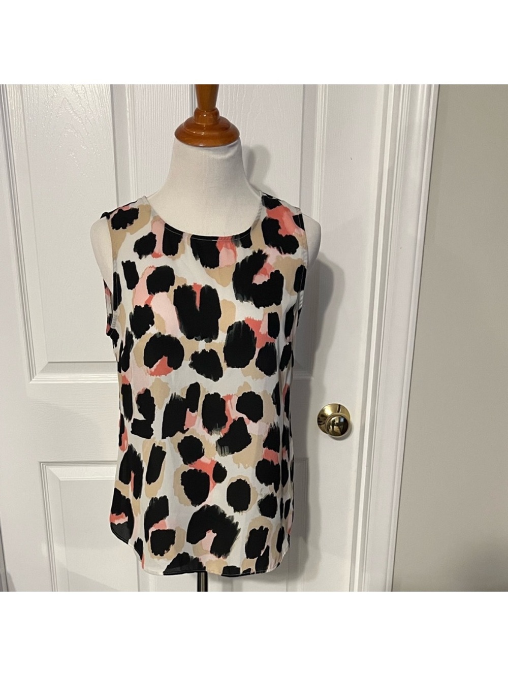 DKNY Multicolor Leopard
Print Blouse